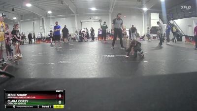 50 lbs 1st Place Match - Clara Corey, Carolina Reapers vs Jesse Sharp, Reverence Wrestling Club