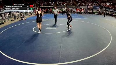 G 165 lbs Champ. Round 1 - Madison Chavarria, Dutchtown Girls vs Sierra Edwards, Plaquemine Girls