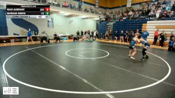 130 lbs. Cons. Round 3 - Maci Albright, Capital City vs Morgan Simon, St. Charles