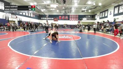 134 lbs Cons. Round 4 - Noah Vazquez, Bonita vs Cualli Santizo, Villa Park High School