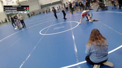 101-109 lbs Cons. Semi - Valencia Adame, Las Animas vs Kylie Cudaback, Ogallala Youth Wrestling