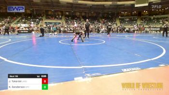 70 lbs Consi Of 8 #1 - Jayden Tokarski, Jaguar Warriors vs Khylen Sanderson, WTC