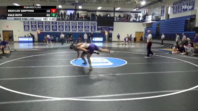 165 lbs 1st Place Match - Kale Roth, University Of Dubuque vs Braylon Griffiths, Loras