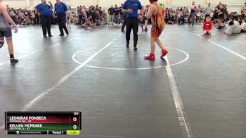 130 lbs Quarterfinals (8 Team) - Kellen McPeake, South Hills vs Leonidas Fonseca, Donahue WA