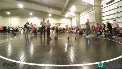 78 lbs Rr Rnd 5 - Adaline Bowman, Dark Cloud Wrestling Club vs Brinley Leyba, Team Tulsa Wrestling Club