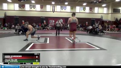 220 lbs Round 1 - Aiden Schroeder, Harrisburg vs Colin Miller, Xavier, Cedar Rapids