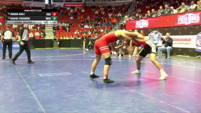 3A-175 lbs Cons. Round 3 - David Theisen, Western Dubuque vs Jesse Egli, Fort Dodge