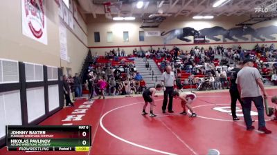 98 lbs Round 2 - Johnny Baxter, Punisher Wrestling Company vs Nikolas Pavlinov, Ascend Wrestling Academy