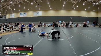 48 lbs Quarterfinal - Champ Mayhew, Unattached vs Hudson OConnor, New Kent Wrestling Club