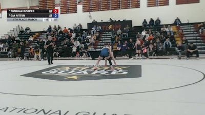 145 lbs 5th Place Match - Gia Ritter, Augustana (IL) vs Siobhan Rogers, Quincy