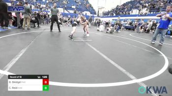 85 lbs Round Of 16 - Bryce Skidgel, Pawnee Wrestling Club vs Colton Reid, Team Nomad