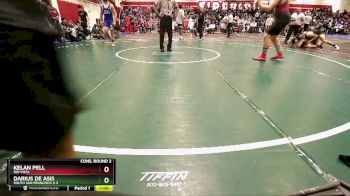 190 lbs Cons. Round 2 - Kelan Pell, Rio Vista vs Darius De Asis, South San Francisco H S