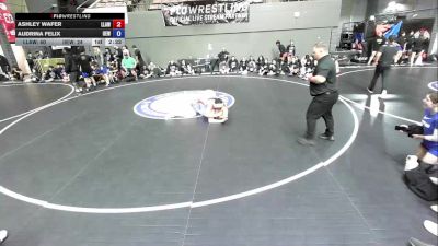 235 lbs Ashley Wafer, LAWA - Los Angles Wrestling Association vs Audrina Felix, IEWA - Inland Empire Wrestling Association