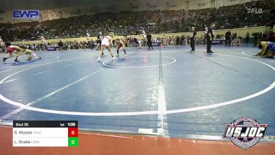 130 lbs Quarterfinal - Sage Mosier, Texas Select Wrestling vs Libberty Drake, Lady Outlaw Wrestling Academy