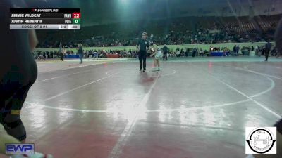 96 lbs Quarterfinal - Jaegar RomanNose, Mustang Middle School vs Jax Mitchell, Piedmont