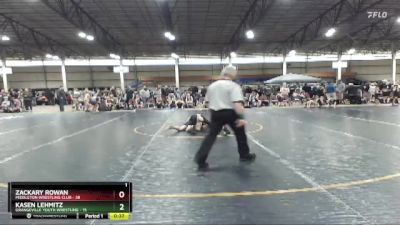 92 lbs Round 1 (4 Team) - Zackary Rowan, Middleton Wrestling Club vs Kasen Lehmitz, Grangeville Youth Wrestling