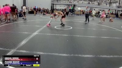 84 lbs Placement (4 Team) - Abigail Neidig, Central Pennies Power vs Phoebe Bishop, Crown City Queens Red