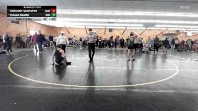 118 lbs Semifinal - Gregory Schaefer, Campbell Hall vs Isaiah Adams, Wind Gap
