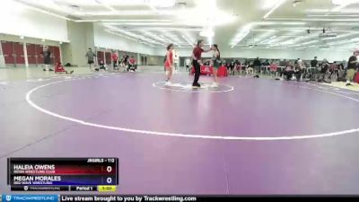 112 lbs Cons. Round 4 - Haleia Owens, Reign Wrestling Club vs Megan Morales, Red Wave Wrestling