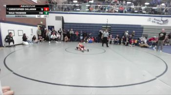 53 lbs Semifinal - Kole Thomsen, Fighting Squirrels Wrestling Club vs Christopher Callahan, TW Wrestling