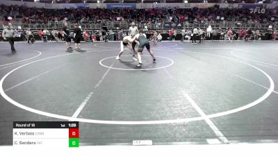 150 lbs Round Of 16 - Knox Verbais, Combative Sports Athletic Center vs Colt Sanders, Florida National Team