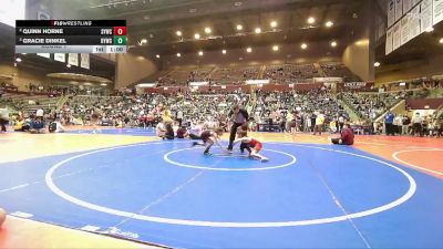 60 lbs Round 1 - Quinn Horne, Springdale Youth Wrestling Club vs Gracie Dinkel, Dover Youth Wrestling Club