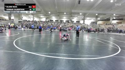 95 lbs Quarterfinal - Blaine Wahl, Nashville Catholic Wrestling vs Gunnar Culbertson, Higher Calling Wrestling