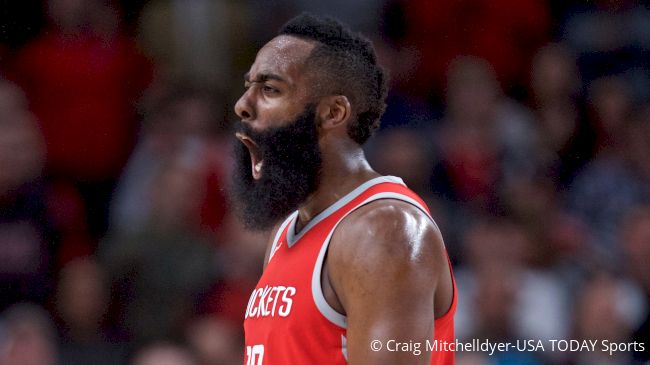 James Harden Thinks He's At The Met Gala, Pulls Up To Game 1