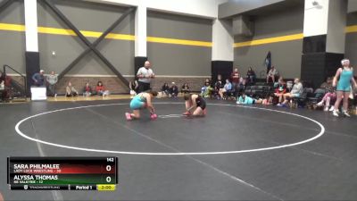 142 lbs Round 3 (16 Team) - Alyssa Thomas, NE Valkyrie vs Sara Philmalee, Lady Luck Wrestling