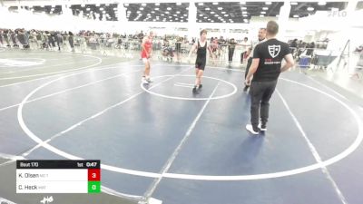 113 lbs Consolation - Killian Olsen, No Team vs Corey Heck, Mat Monsters