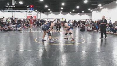 207 lbs Quarterfinal - Lyla Hensen, Mat Demon Girls Blue - GK12E vs Ava Gregg, Wyoming Seminary - GK12E