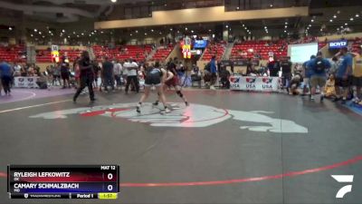 144 lbs Quarterfinal - Ryleigh Lefkowitz, OK vs Camary Schmalzbach, MO