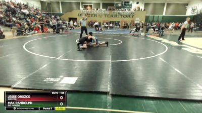 165 lbs Cons. Round 1 - Mak Randolph, Gig Harbor vs Jesse Orozco, Shelton