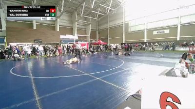 54 lbs Quarterfinal - Cal Downing, Wyoming Underground Wrestling vs Kannon King, Box Elder Stingers