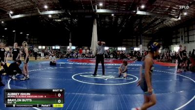 80 lbs Round 4 (6 Team) - Braylon Butts, RAW vs Aubrey Ishuin, BELIEVE TO ACHIEVE WRESTLING CLUB