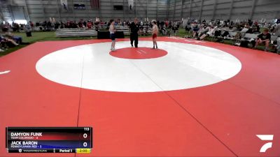 113 lbs Placement Matches (8 Team) - Damyon Funk, Team Colorado vs Jack Baron, Pennsylvania Red