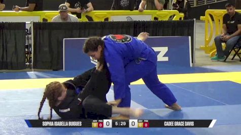 Cadee Grace Davis vs Sophia Isabella Buigues 2025 Pan Jiu Jitsu IBJJF Championship