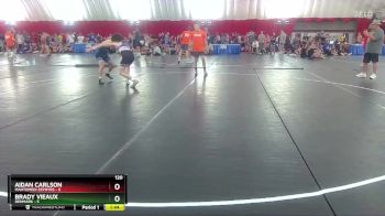 120 lbs Round 4 (6 Team) - Aidan Carlson, Mahtomedi Zephyrs vs Brady Vieaux, Denmark