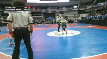 6A 144 lbs Quarterfinal - Hayden Cook, Gulf Shores vs Christopher Brown, Mountain Brook