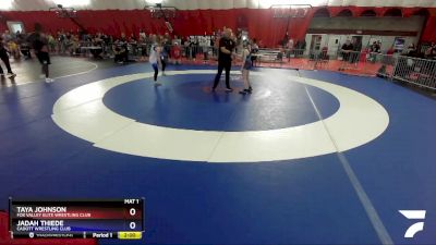 119 lbs Round 3 - Jadah Thiede, Cadott Wrestling Club vs Taya Johnson, Fox Valley Elite Wrestling Club