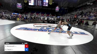 165 lbs Cons 64 #1 - Zachary Meisenzahl, WV vs Cameron Fiasco, OH