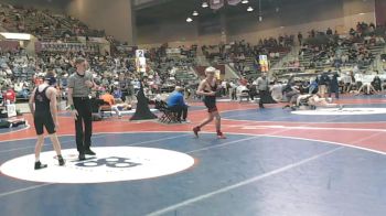 4A 120 lbs Quarterfinal - Jaren Huffman, DOVER HIGH SCHOOL vs Carter Bruce, Cedar Ridge