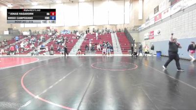215 lbs Round 3 - Jonas Hagadorn, Idaho vs Diego Campozano, Fighting Squirrels Wrestling Club