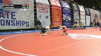 126 Class 2 lbs Cons. Round 1 - Wyatt Ford, Odessa vs Gavin Stone, Potosi