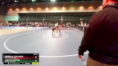 120 lbs Cons. Round 7 - Gabriela Stallings, Lincoln (Stockton) vs Tabitha Montez, Central Catholic