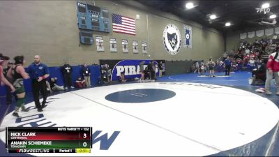 132 lbs Cons. Round 6 - Anakin Schiemeke, Tehachapi vs Nick Clark, Centennial