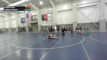 126 lbs 5th Place Match - Karsen Evans, Uintah Wrestling vs Iverson Pacheco, Peak Wrestling Club