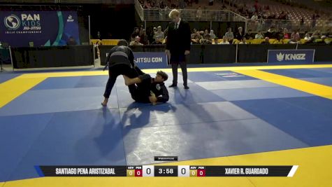 Xavier R. Guardado vs Santiago Pena Aristizabal 2025 Pan Kids Jiu-Jitsu IBJJF Championship