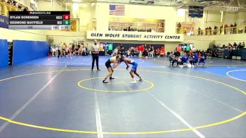 125 lbs Round 1 (6 Team) - Desmond Mayfield, Murray State vs Dylan Sorensen, Northwest College