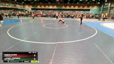 70-74 lbs Round 1 - Garan Olson, Carson City vs Latrell Matheus, Gold Rush Reno